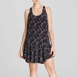Joie Arianna Arrow Print 100% Silk Mini Dress Size M